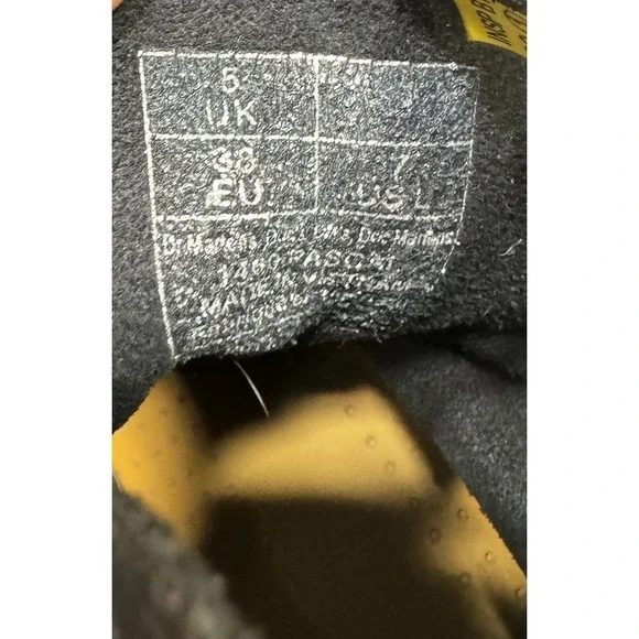 Dr. Doc Martens 1460 Pascal Confetti Suede Combat Boots Women's Size 7 - Picture 8 of 9